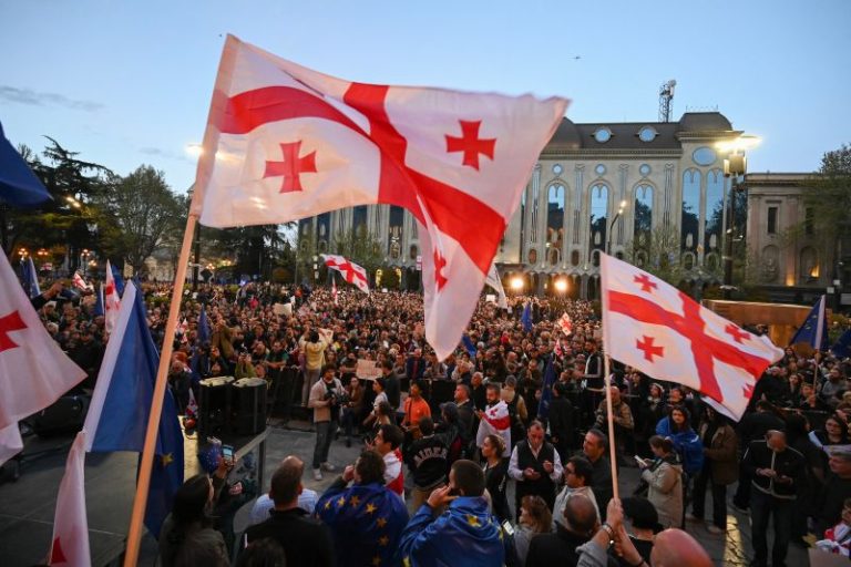 Georgia rocked by protests as government pushes Putin-style ‘foreign agent’ bill